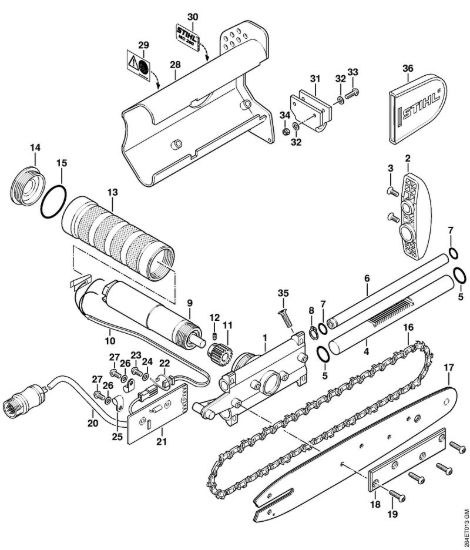 Limitatore profondità  di taglio Apparecchi speciali (PC, SP, MC) MC 200 della marca STIHL